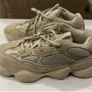 Adidas Beige and Off-White Sneakers